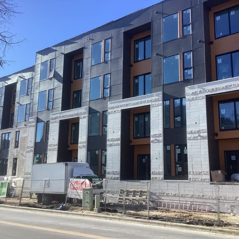 exterior construction view - The Flats at 402